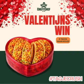 Valentijns taco package