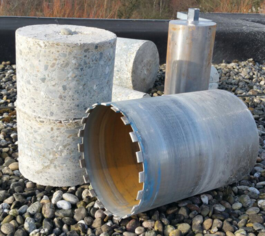 Diamant kernboringen in beton